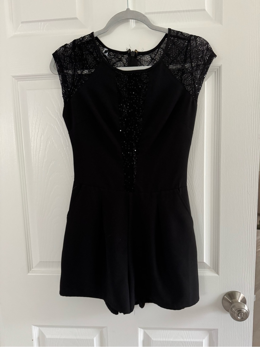Black Lace Romper